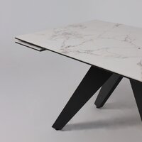 Lepremo AV 2122 МДФ+керамика раздвижной 1400-2000x850 (натуральный глянцевый Gold Jade/черный) Image #12