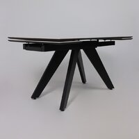 Lepremo AV 2122 МДФ+керамика раздвижной 1400-2000x850 (натуральный глянцевый Gold Jade/черный) Image #8