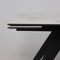 Lepremo AV 2122 МДФ+керамика раздвижной 1400-2000x850 (натуральный глянцевый Gold Jade/черный) Image #11