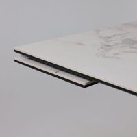 Lepremo AV 2122 МДФ+керамика раздвижной 1400-2000x850 (натуральный глянцевый Gold Jade/черный) Image #13