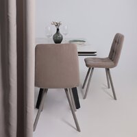 Lepremo AV 2122 МДФ+керамика раздвижной 1400-2000x850 (натуральный глянцевый Gold Jade/черный) Image #4