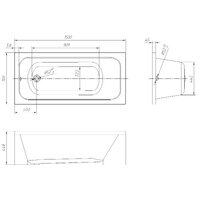 Ventospa Mitra 150x70 (с ножками и экраном) Image #3