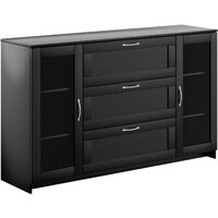 Mio Tesoro Сириус 2 двери со стеклом и 3 ящика 156x95 2.02.03.370.5 (дуб венге)