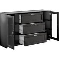 Mio Tesoro Сириус 2 двери со стеклом и 3 ящика 156x95 2.02.03.370.5 (дуб венге) Image #2