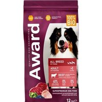 Award Adult All Breed для всех пород с говядиной, курицей с добавлением брокколи и черники 12 кг