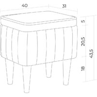 MONOFIX Амма с ящиком для хранения (светло-коричневый №6) Image #8