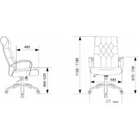 Бюрократ T-9928SL Fabric (серый Italia 26/крестовина металл хром) Image #6