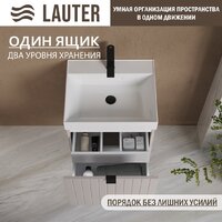 Lauter Тумба с умывальником Melisa 50 (кашемир п/мат/искусственный мрамор) Image #4