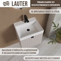 Lauter Тумба с умывальником Melisa 50 (кашемир п/мат/искусственный мрамор) Image #6