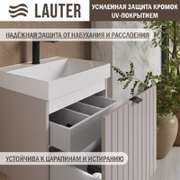 Lauter Тумба с умывальником Melisa 50 (кашемир п/мат/искусственный мрамор) Image #3