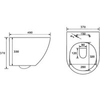 Унитаз подвесной Roxen Antares One Rimless 6 в 1 StounFix Dual Fresh 614314 (оружейная сталь/металл) - Превью изображения №23 — Интернет-Магазин TECNO.BY
