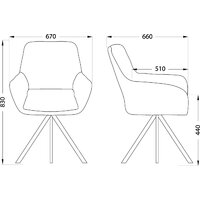 AksHome Virginia (велюр, капучино HCJ-11/черный) Image #17