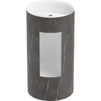 Wellsee Chalice Perfection 230624000 (отдельностоящий, с отверстием под смеситель, цвет матовый черный мрамор/глянцевый белый) Image #3