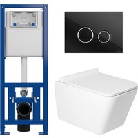 Saniteco KW-9004W в комплекте с инсталляцией + 64117 + S-IN-MZ-LINK_PRO