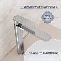 Умывальник Lauter 21502 + Moon 21СK81691C с сифоном 21635CH (хром) - Превью изображения №6 — Интернет-Магазин TECNO.BY
