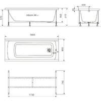 Ванна Maroni Arte 180х80 Щ0000072116 - Превью изображения №5 — Интернет-Магазин TECNO.BY