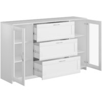 Mio Tesoro Сириус 2 двери со стеклом и 3 ящика 156x95 2.02.03.370.1 (белый) Image #3