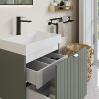 Lauter Тумба с умывальником Melisa 50 (серо-зеленый п/мат/искусственный мрамор) Image #14