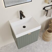 Lauter Тумба с умывальником Melisa 50 (серо-зеленый п/мат/искусственный мрамор) Image #17