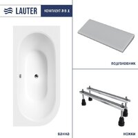 Lauter Bliss 170х75 P 21201072P (с ножками и серым подголовником)