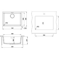 Кухонная мойка Roxen Gap 360270-54SG - Превью изображения №3 — Интернет-Магазин TECNO.BY