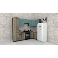 ВерсоМебель Эко-7 1.2x2.6 правая (сумеречный голубой/дуб гранж песочный/ст.альберика) Image #2