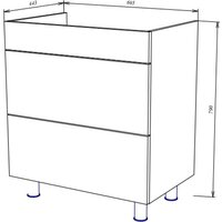  Garda Тумба под умывальник Onda 94 _700 09.94.700.PVC (золотой мрамор) - Превью изображения №3 — Интернет-Магазин TECNO.BY