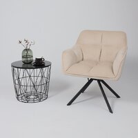 AksHome Virginia (кремовый велюр HCJ-3/черный) Image #3