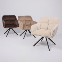 AksHome Virginia (кремовый велюр HCJ-3/черный) Image #5