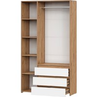 Mio Tesoro Некст 1 3-х створчатый (дуб золотой/белый) Image #2