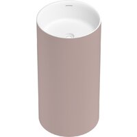 Wellsee Chalice Perfection 230623000 (отдельностоящий, без отверстия под смеситель, цвет матовый светло-розовый/глянцевый белый) Image #2