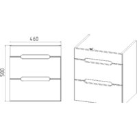Viant Тумба под умывальник Марсель Como 50 VMAR50CO-T2YP Image #4