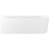 Wellsee Collaro 180x80 28910402R (пристенная ванна (левая) белый глянец, экран, ножки, сифон-автомат глянцевый белый)