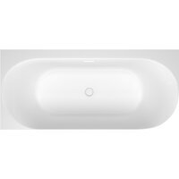 Wellsee Collaro 180x80 28910402R (пристенная ванна (левая) белый глянец, экран, ножки, сифон-автомат глянцевый белый) Image #4