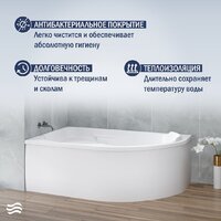 Lauter Geneva 170x105 2103170L (с каркасом и сифоном 21Y11021 матовый черный) Image #6