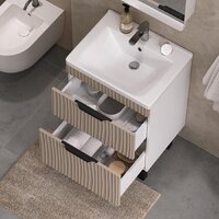  Volna Тумба под умывальник Lotty 60.2Y Миранда (латте, напольная) - Превью изображения №4 — Интернет-Магазин TECNO.BY
