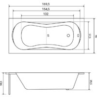 Lauter Sophia 170 21205170 (с ножками и сифоном 21Y11022 белый) Image #34