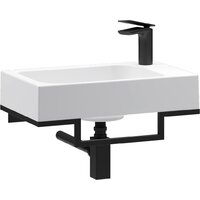 Belux Темпо-2 HR0900 L (черный, с каркасом, сифоном, донным клапаном)