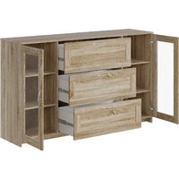 Mio Tesoro Сириус 2 двери со стеклом 156x95 2.02.03.370.3 (дуб сонома) Image #2