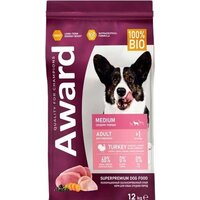Award Adult Medium для взрослых средних пород с индейкой, курицей с добавлением моркови и черной смородины 12 кг