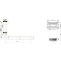 Wellsee Drainage System 182101004 (сифон, выпуск, хром) Image #4