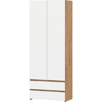 Mio Tesoro Некст 1 2-х створчатый с ящиками (дуб золтой/белый)