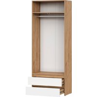 Mio Tesoro Некст 1 2-х створчатый с ящиками (дуб золтой/белый) Image #2