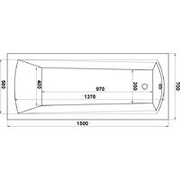 Ванна Cersanit Nature 150x70 64243 с сифоном Prime 64287 (сифон черный) - Превью изображения №15 — Интернет-Магазин TECNO.BY
