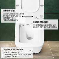 Saniteco KW-9004W в комплекте с инсталляцией + 525 040000 + L3 040013 Image #18