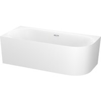 Wellsee Collaro 180x80 28910401R (пристенная ванна (левая) белый глянец, экран, ножки, сифон-автомат хром) Image #2