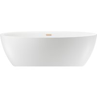 Wellsee Grand Prix 186x88,5 235601004 (отдельностоящая ванна белый глянец, экран, ножки, сифон-автомат золото)