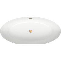 Wellsee Grand Prix 186x88,5 235601004 (отдельностоящая ванна белый глянец, экран, ножки, сифон-автомат золото) Image #4