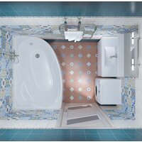 Ванна Triton Кайли 150x100L (с каркасом, экраном и сифоном) - Превью изображения №4 — Интернет-Магазин TECNO.BY