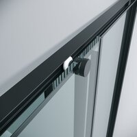 Grossman Galaxy 80x80x195 300.K33.01.8080.21.00 (черный матовый/прозрачное стекло) Image #6